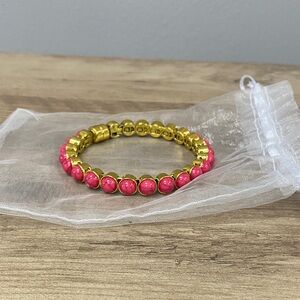 Plunder Gold and Pink Beaded Bracelet